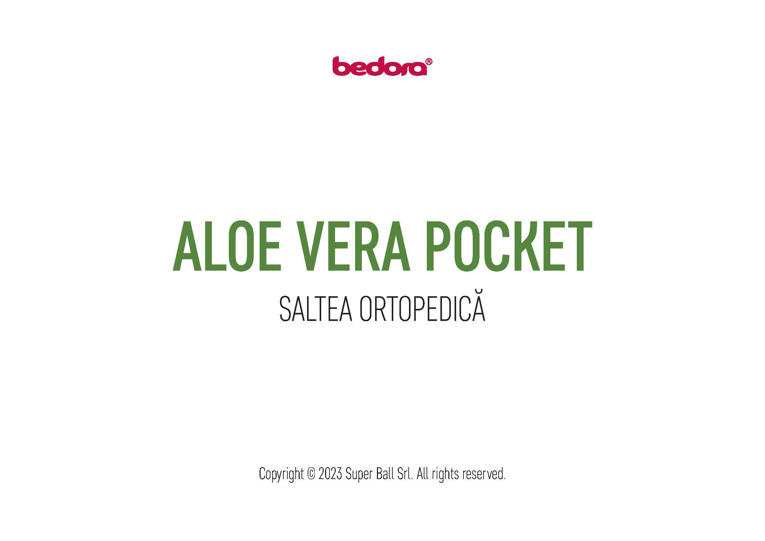 Saltea Aloe Vera Pocket